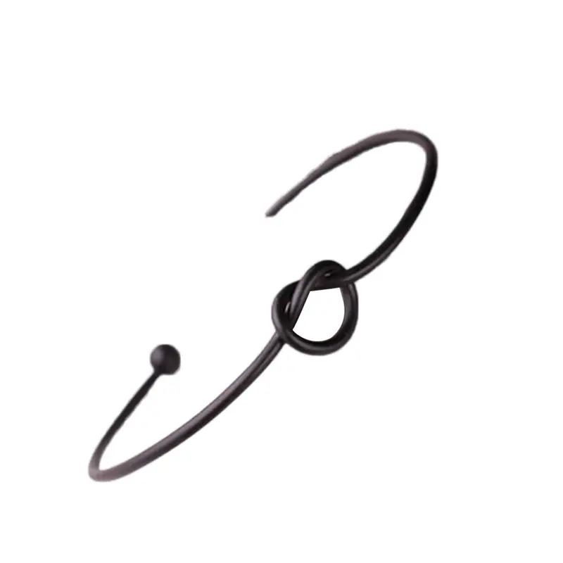 Chic Bracelet Gold Silver Simple Knot Bangle Cuff Opening Copper Casting Jewelry Bangles Bracelets 1