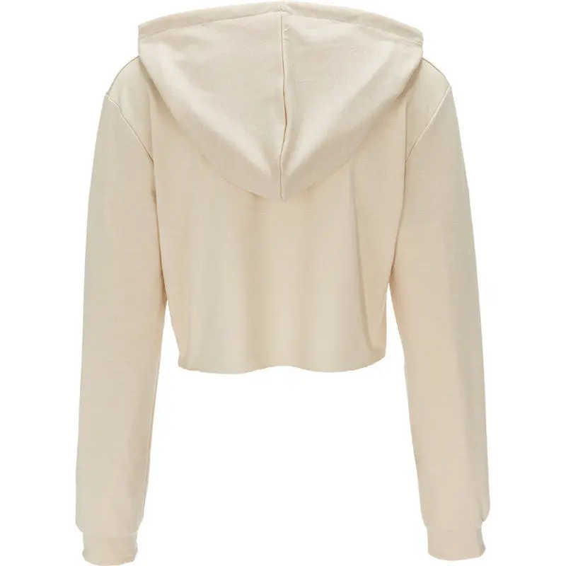 Chic O Neck Sweatshirt Women Cropped Hoody Short Featuring Tops Hooded Tracksuits Sweatshirt Solid Color Pull Femme 9