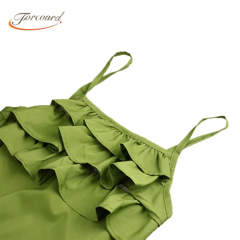 Chiffon Sleeveless Rompers Womens Jumpsuit Feminino Vestidos Overalls Playsuits Clothing 3