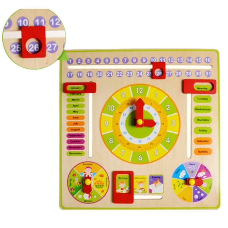 Children Baby Kids Learning Developmental Versatile Flap Abacus Wooden Toys 1