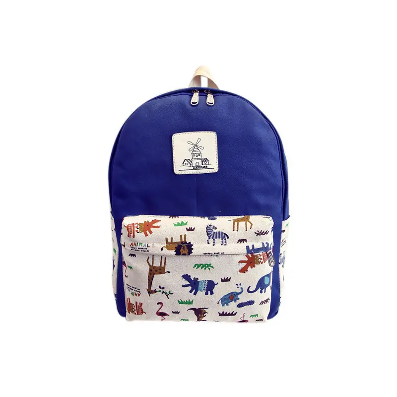 Children Backpacks Cute Animal Printing Nylon Cat Backpack Schoolbag Bag Backpack For Teenage Girls Boys 1