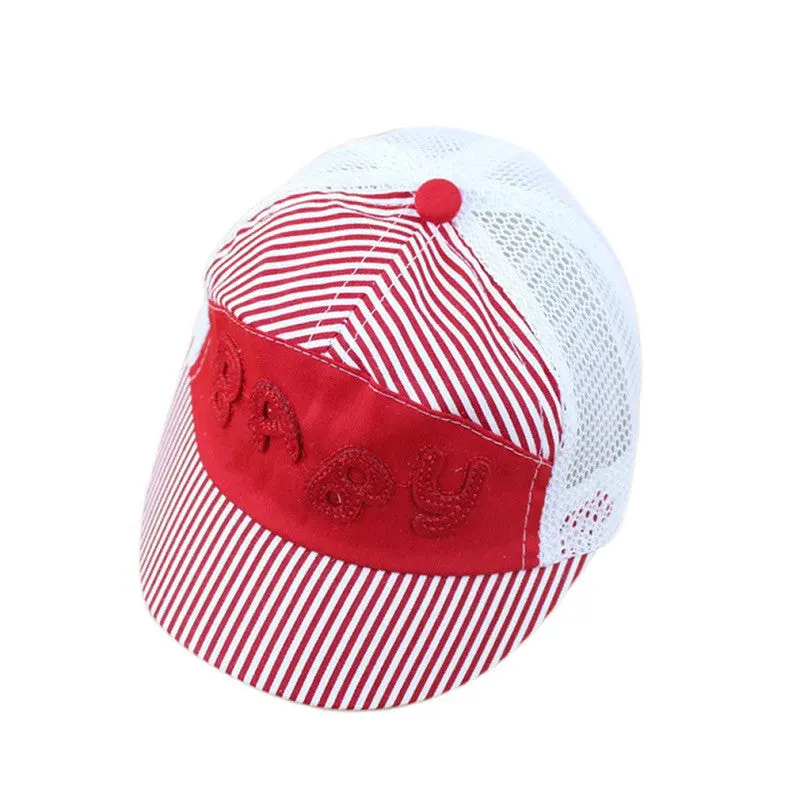 Children Kids Letters Baseball Cap Baby Capfor Boys Girls With Redyellowbluekhakipink Color 1