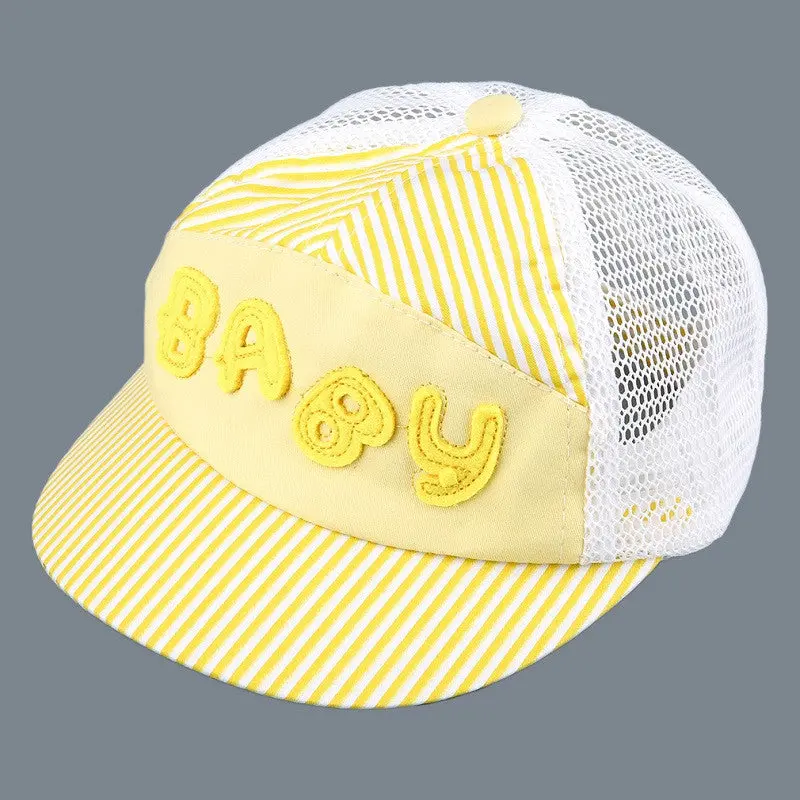 Children Kids Letters Baseball Cap Baby Capfor Boys Girls With Redyellowbluekhakipink Color 2