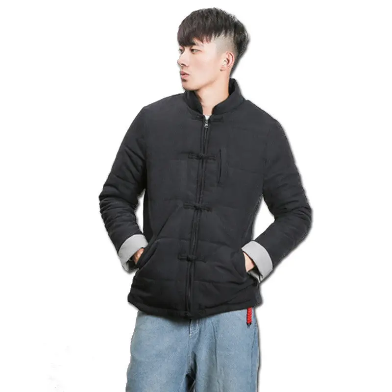 Chinese Style Jackets And Coats Jaqueta Masculina Casual Slim Fitpadded Cotton Jackets Hombre 1