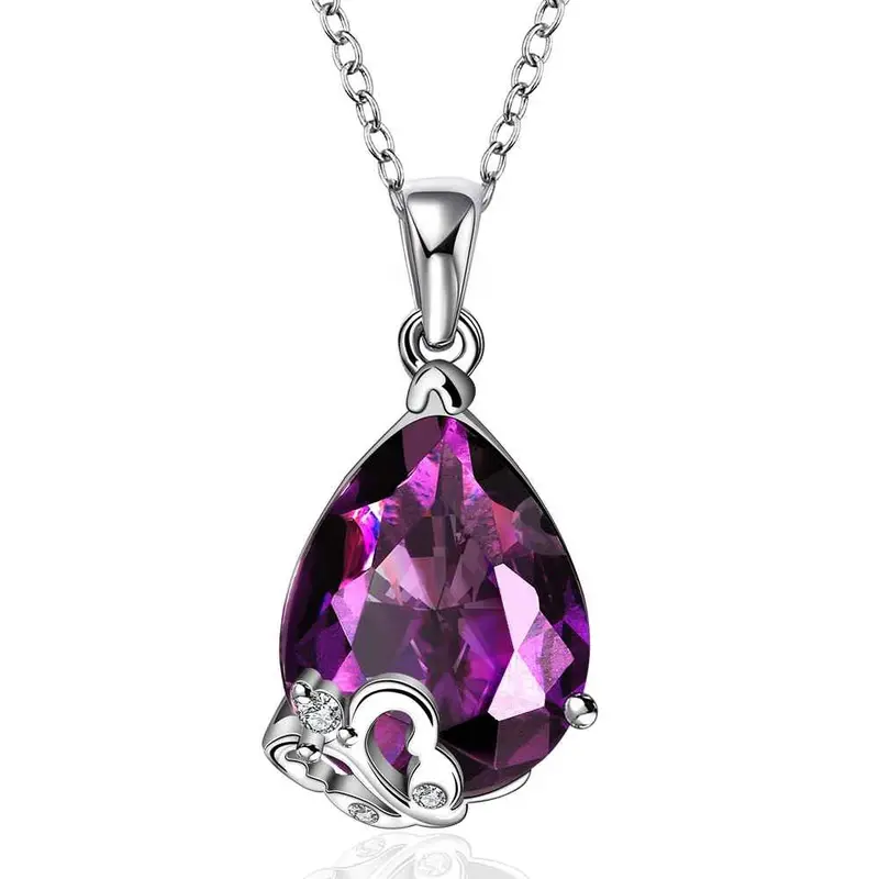 Choker Necklace Purple Stone Drips Violetta Maxi Necklace Wedding Jewelry Fbln  1 1