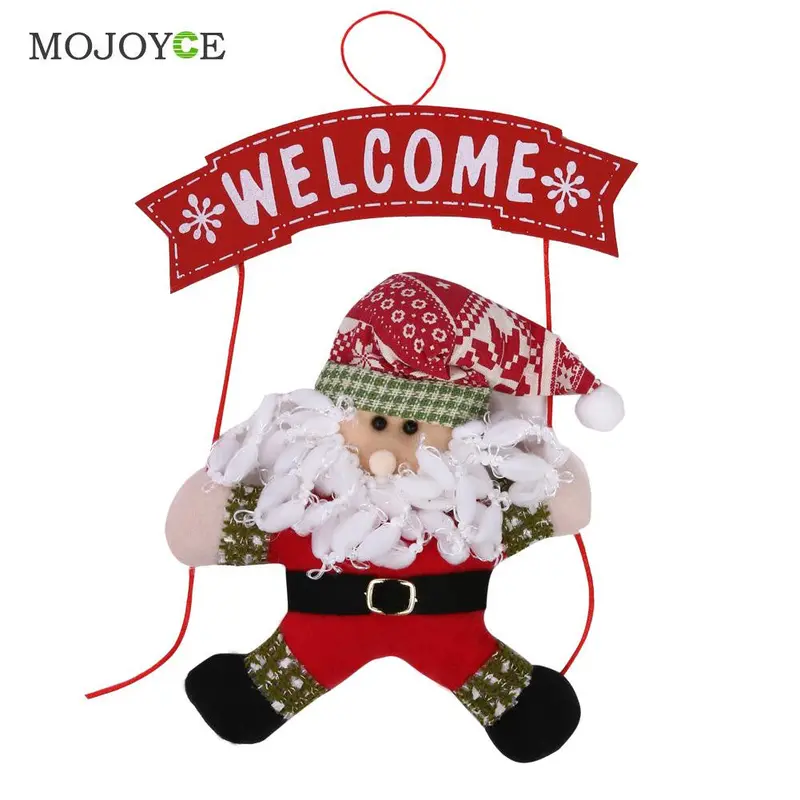 Christmas Decor Xmas Santa Snowman Tree Ornaments Hanging Pendant Gifts 1