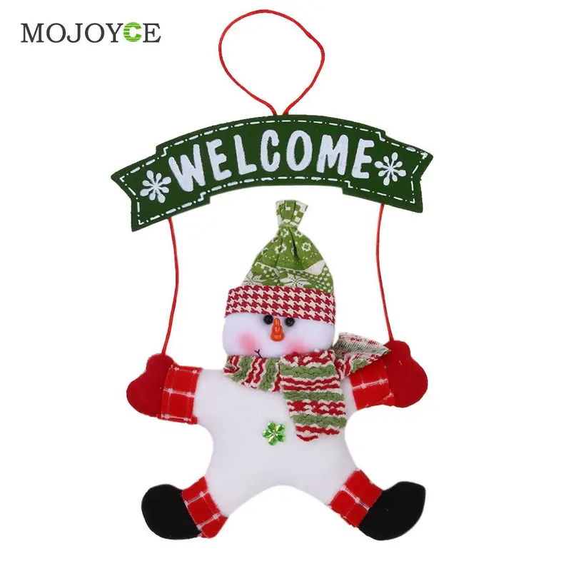 Christmas Decor Xmas Santa Snowman Tree Ornaments Hanging Pendant Gifts 2