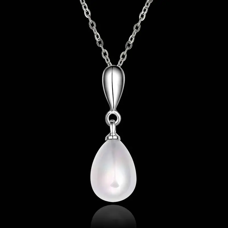 Christmas Gift Bijoux Women Necklaces Simulated Pearl Beads Zircon Woi Pendant Necklacenplp 49 2