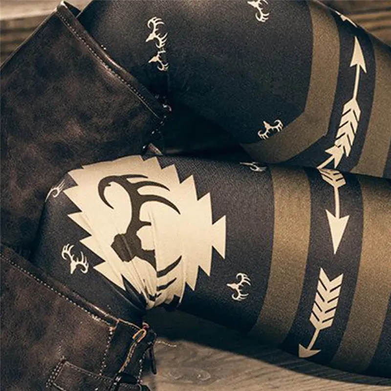 Christmas Pants Trousers For Women Skinny Printed Stretchy Pants Leggings Pantalones Mujer Trousers Pantaloni Leggins Donna 4