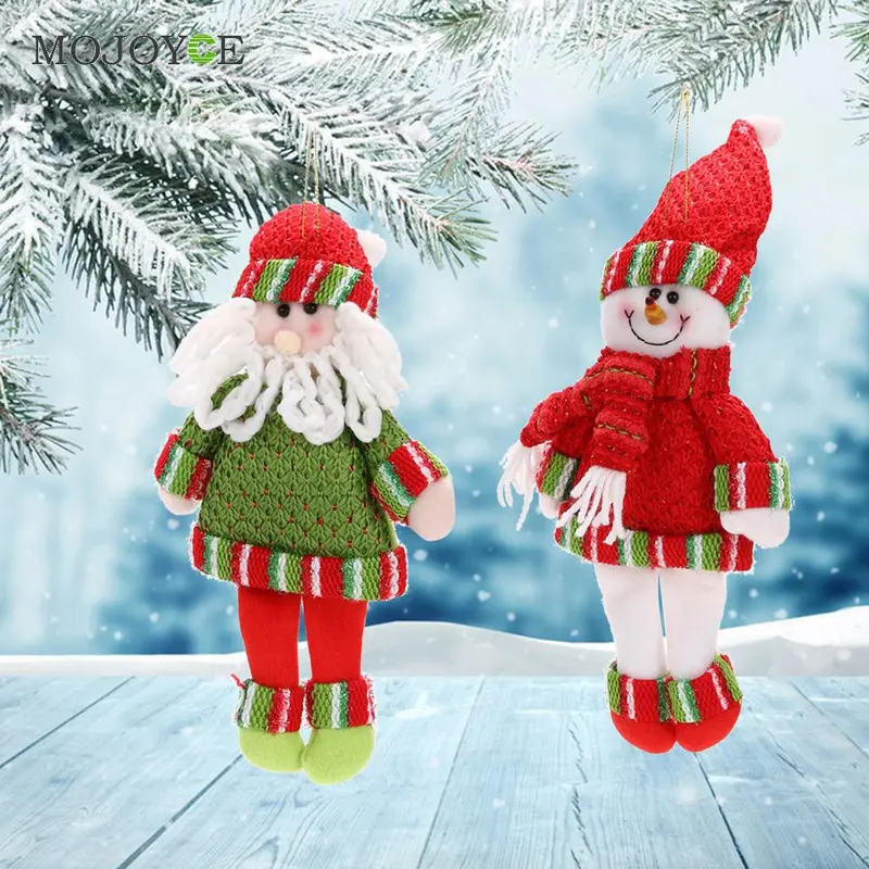 Christmas Santa Claus Xmas Tree Hanging Ornaments Nonwovens Pendant Charm Decorations Christmas Gifts 2