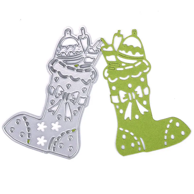 Christmas Snow Boots Metal Diy Cutting Dies Die Cut Stencil Decorative Scrapbooking Craft94913 1