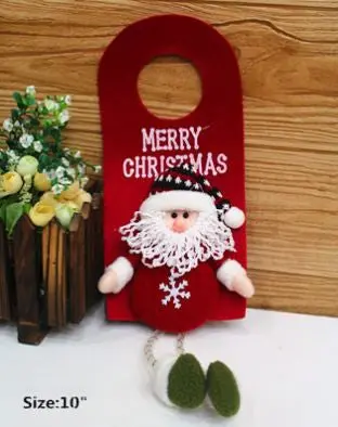 Christmas Tree Door Decoration Christmas Hanging Xmas Santa Claus Snowman Reindeer For Wall Door Ornament 93241 1