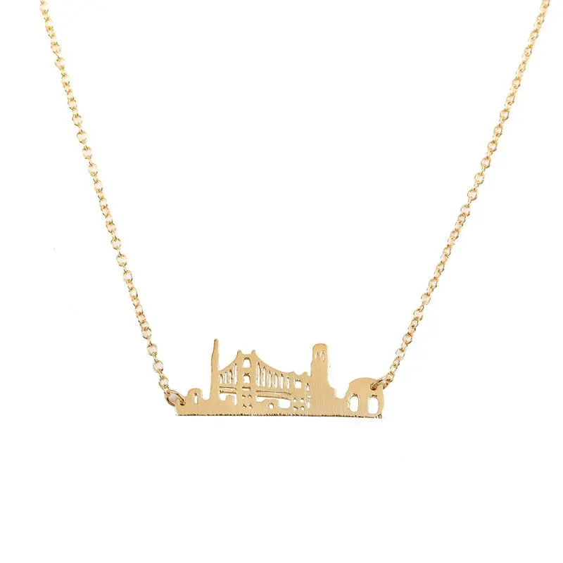 Cityscape London Pendant Necklaces Gift Bijoux Birthday Gifts N159 1