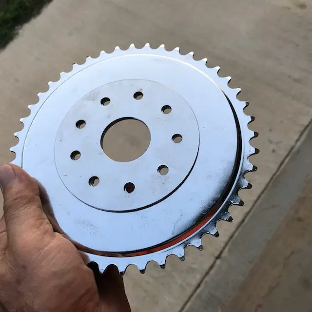 Clamp To Spokes Chain Sprocket Alignment Disc. 1