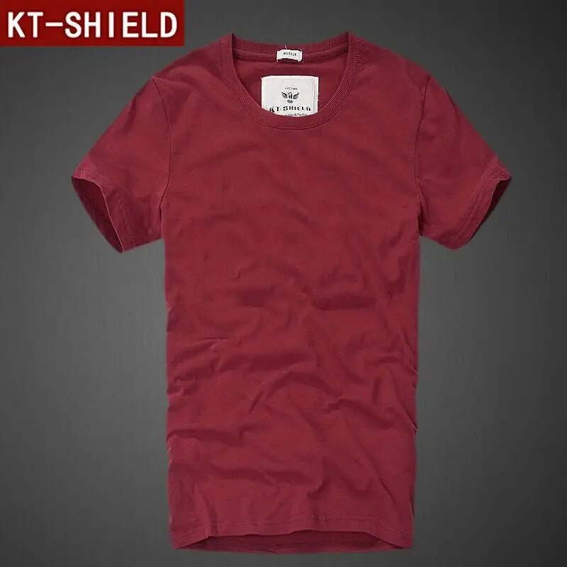 Classic American-Style Cotton T-Shirt – Short-Sleeve Men’s Casual Top (S–XXL)