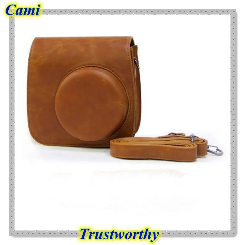 Classic Brown Pu Leather Camera Case Bag For Instax Mini8 Mini8s Br Tobetter 1