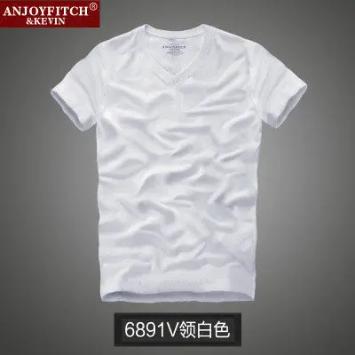 Classic Men’s Short Sleeve Cotton T-Shirt – Minimalist O-Neck Basic Tee in Solid Colors