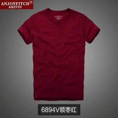 Classic Men’s Short Sleeve Cotton T-Shirt – Minimalist O-Neck Basic Tee in Solid Colors