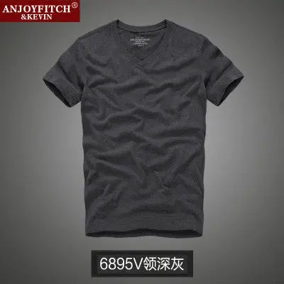 Classic Men’s Short Sleeve Cotton T-Shirt – Minimalist O-Neck Basic Tee in Solid Colors