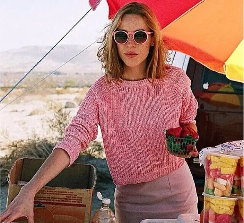 Classic O Neck Fisherman Knitted Thick Line Raglan Sleeve Short Sweater Aa American Apparel Vintage Loose Jumper Knitwear Tops 6