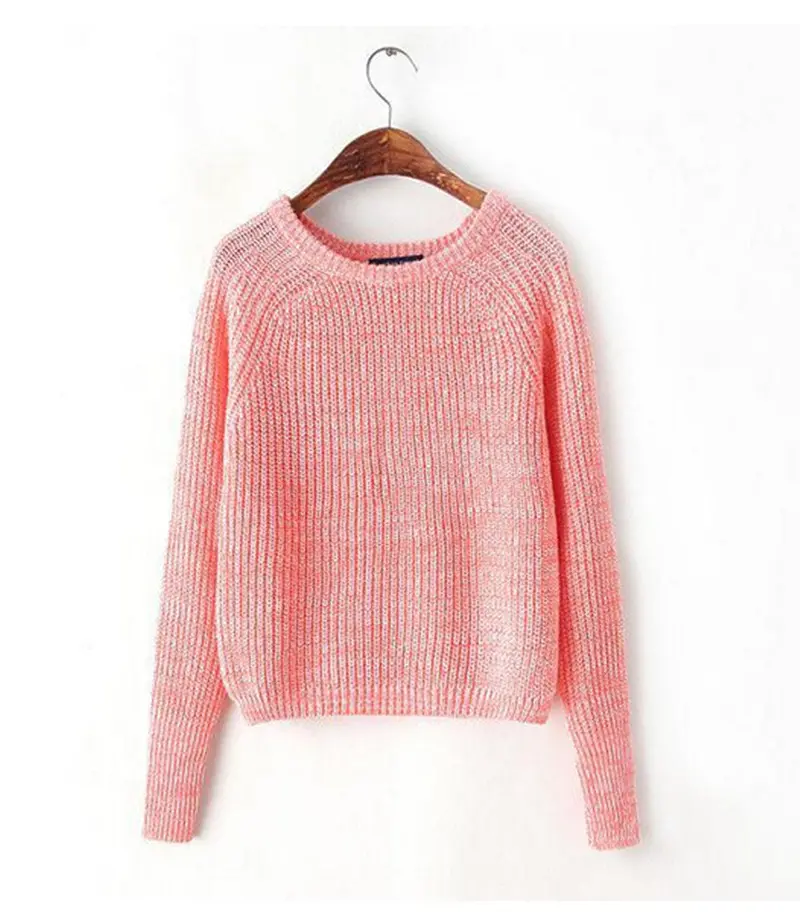 Classic O Neck Fisherman Knitted Thick Line Raglan Sleeve Short Sweater Aa American Apparel Vintage Loose Jumper Knitwear Tops 7