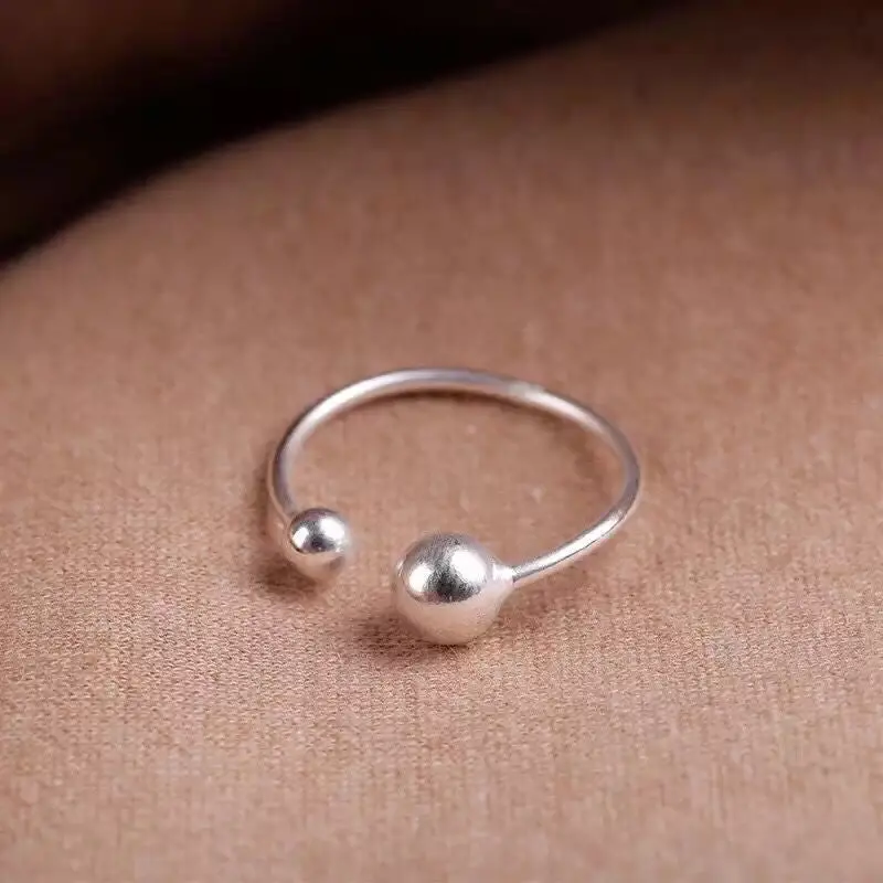 Classic Open Simple Ball Rings Birthday Gift Syjz067 1