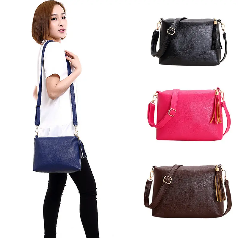 Classic Women Soft-Leatherfringetassel Leather Bag Crossbody Shoulder Messenger Design Bags 2