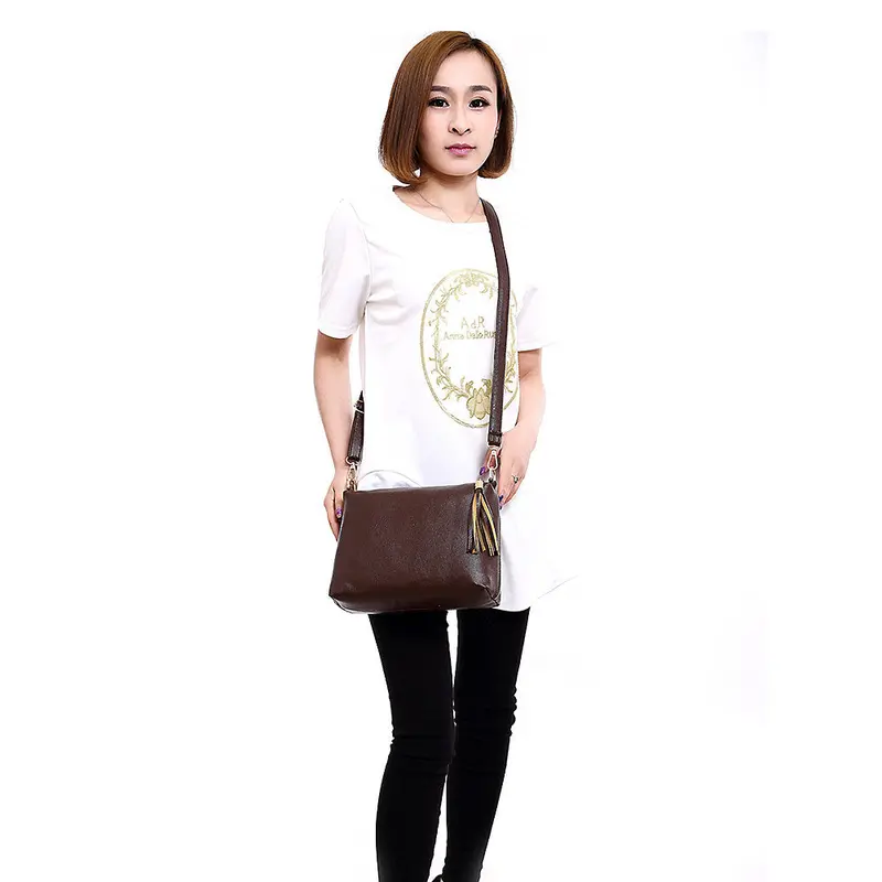 Classic Women Soft-Leatherfringetassel Leather Bag Crossbody Shoulder Messenger Design Bags 5