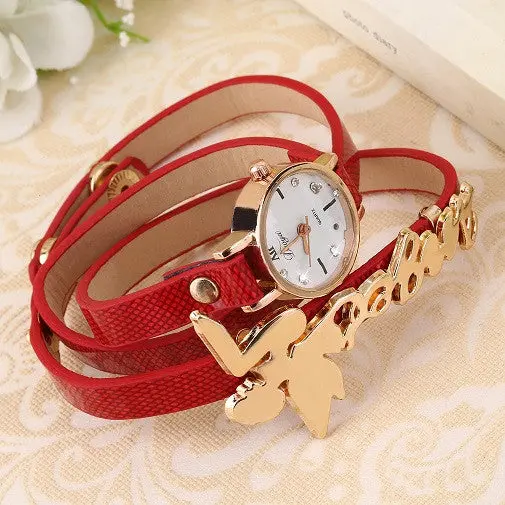 Classicbracelet Lady Quartz Wrist Watch 9 Color Optional Birthday Present 2