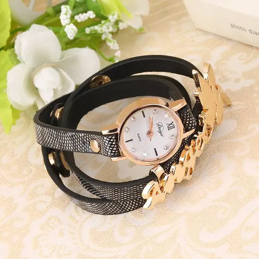 Classicbracelet Lady Quartz Wrist Watch 9 Color Optional Birthday Present 4