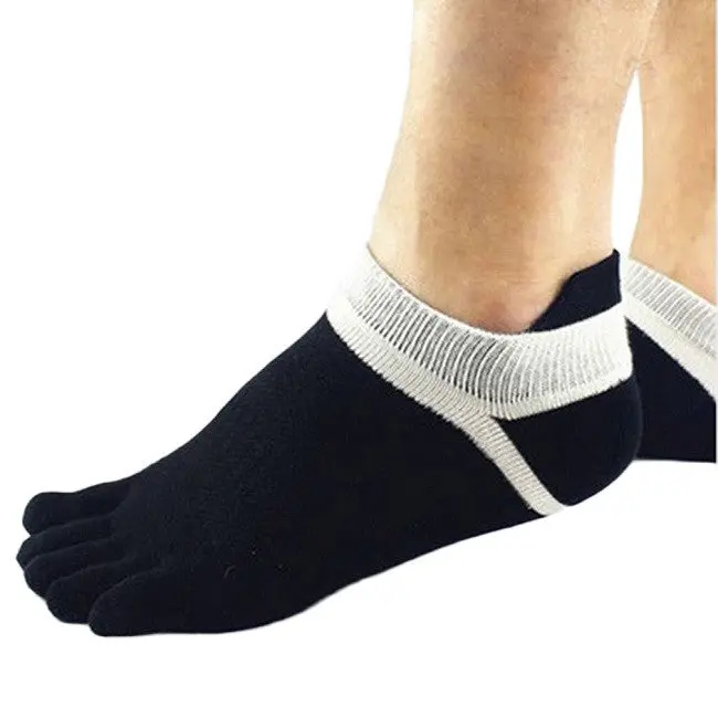 Classicfive Finger Toe Separate Socks Cotton Grid Breathable Socks Fast 4