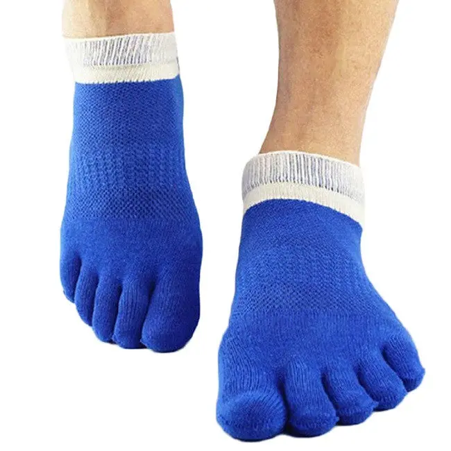 Classicfive Finger Toe Separate Socks Cotton Grid Breathable Socks Fast 5