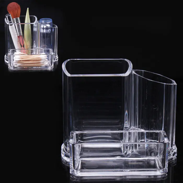 Clear Acrylic Makeup Cosmetic Organizer Lipstick Brush Display Holder Stand Free Shopping & Feida 1