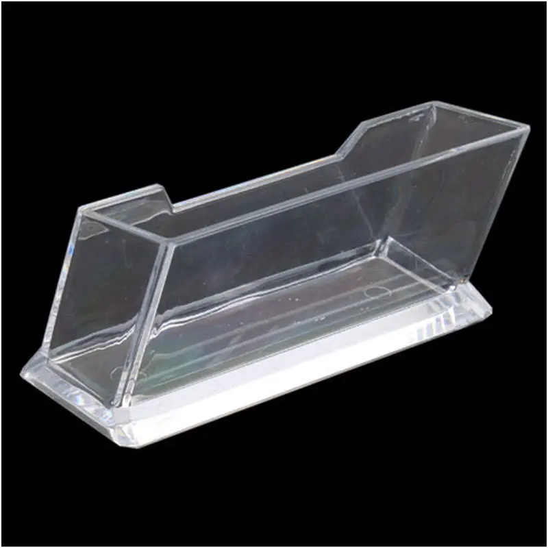 Clear Plastic Business Name Card Holder Display Stands Shelf 5886 1