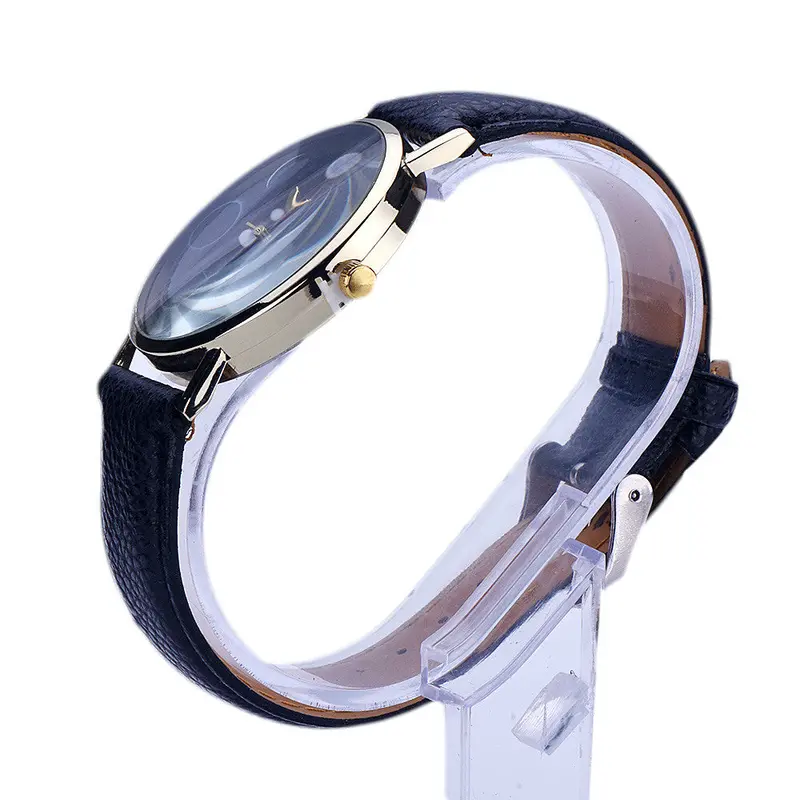 Clock Women Luxury Watches Women Watch Ladies Relogio Quartz Watch Lunar Eclipse Pattern Hours 2