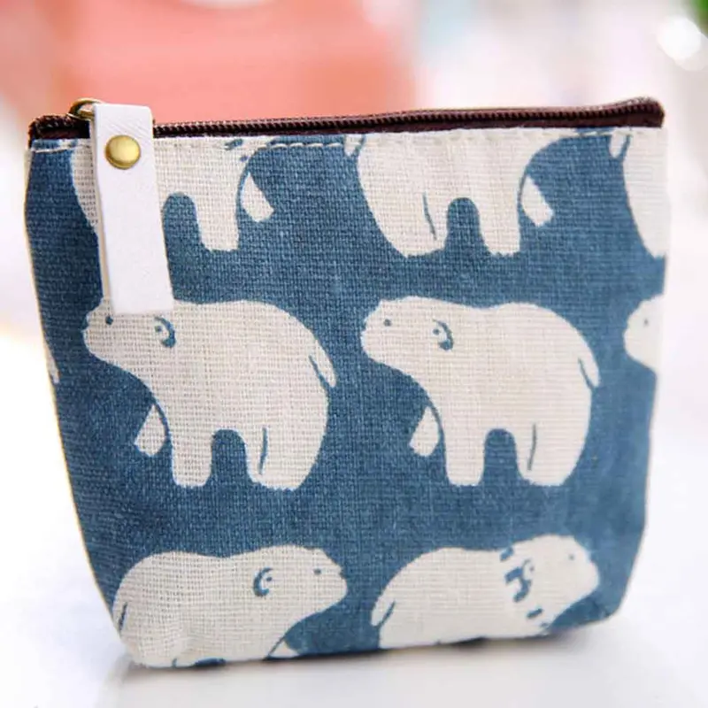 Coin Purse Zipper Pencil Case Cute Portable Key Coins Purses Mini Bags Key Ring Zipper Wallet Makeup Bag 1