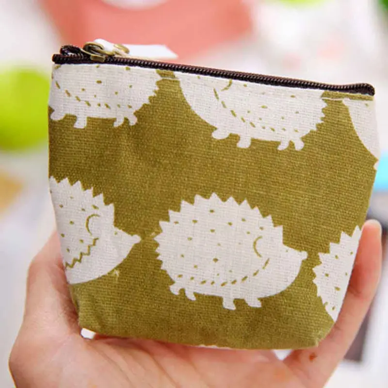 Coin Purse Zipper Pencil Case Cute Portable Key Coins Purses Mini Bags Key Ring Zipper Wallet Makeup Bag 2
