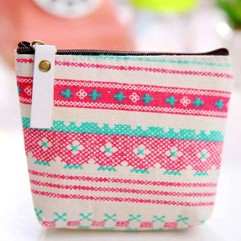 Coin Purse Zipper Pencil Case Cute Portable Key Coins Purses Mini Bags Key Ring Zipper Wallet Makeup Bag 3