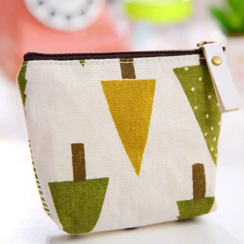 Coin Purse Zipper Pencil Case Cute Portable Key Coins Purses Mini Bags Key Ring Zipper Wallet Makeup Bag 5