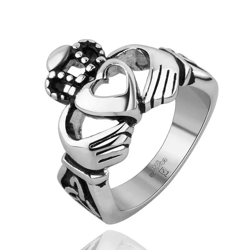 Colar Masculino Stainless Steel Wedding Rings Skull Heart Anel Feminino Bone Mayar 14 1