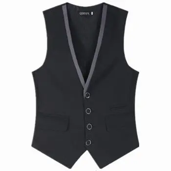 Colete Masculino Businessdress Vests Blazers Jackets Casual Slim Fit Sleeveless Suit Vests Wedding Vests 1