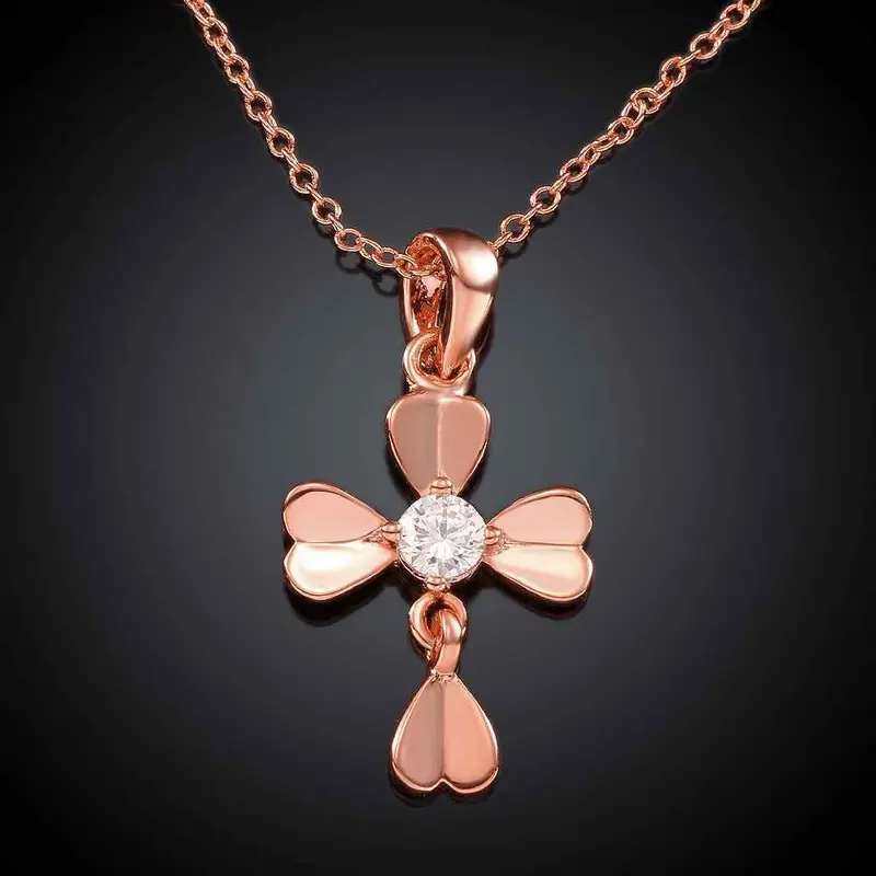 Collares Pendants 18K Gp Zircon Clover Chunky Patek Necklace Skgn 32 2
