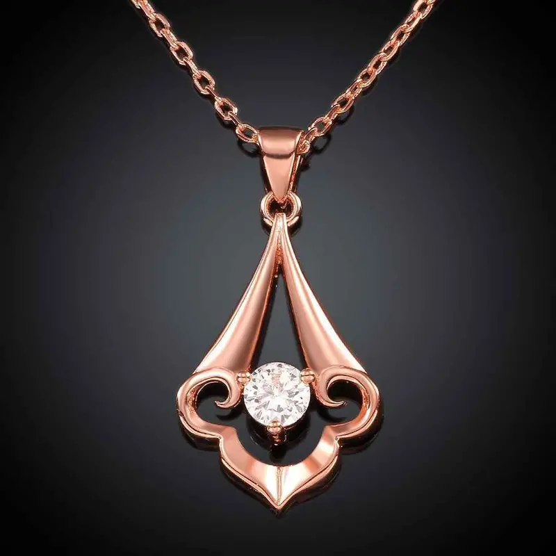 Collares Pendants 18K Gp Zircon Insets Crown Chunky Patek Necklace Skgn 55 2