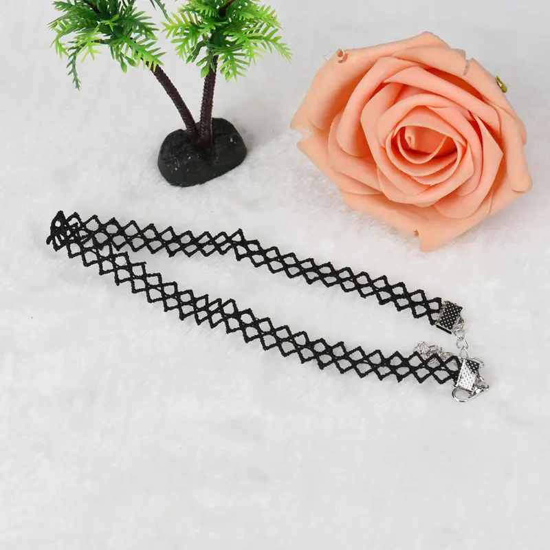 Collares Vintage Stretch Tattoo Choker Necklace For Women Punk Retro Gothic Elastic Pendants Necklaces Dropshipping Feida 2