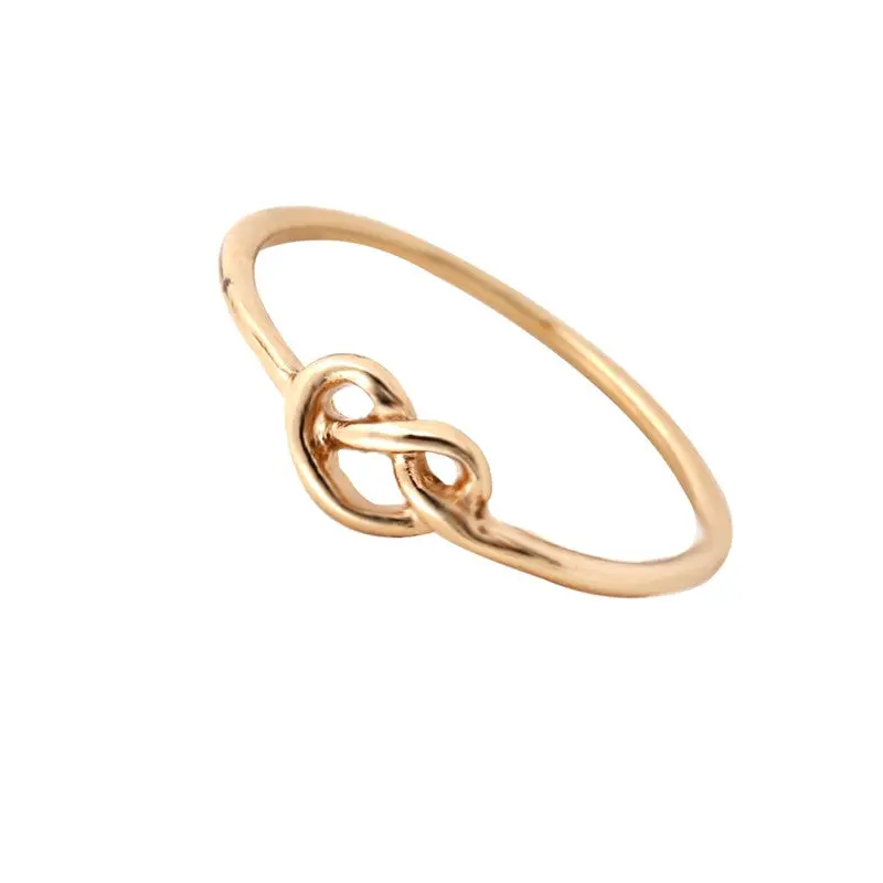 Color Promotion Jewelry Kpop Heart Knot Ring Everyday Jewelry Infinity Rings 1