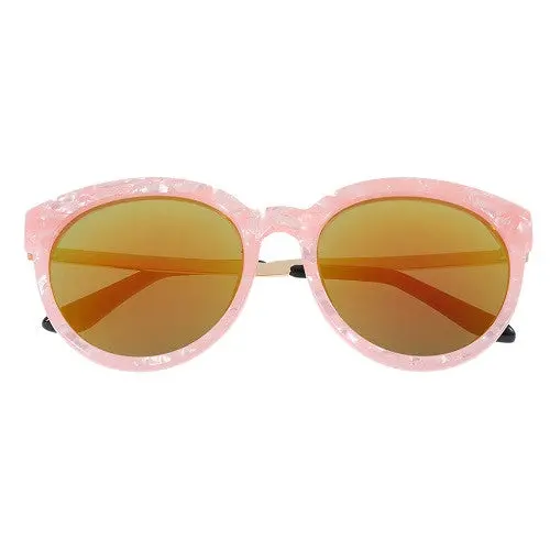Colorful Frame Mirrored Reflective Glasses Lens Sunglasses Uv400eyewear Eye Protection 1