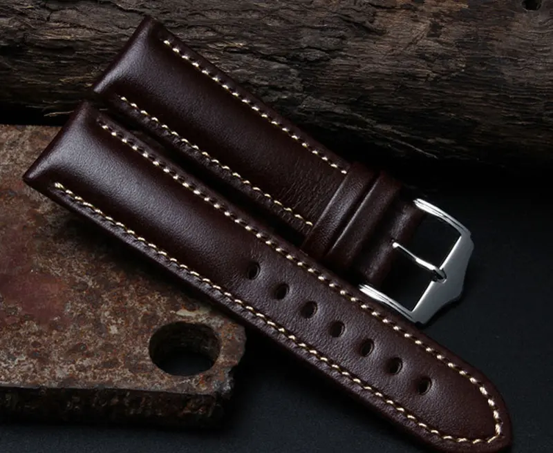 Colorful Genuine Leather Watch Band Strap + Adapters For Samsung Galaxy Gear S2 R720 Watch Accessories 6