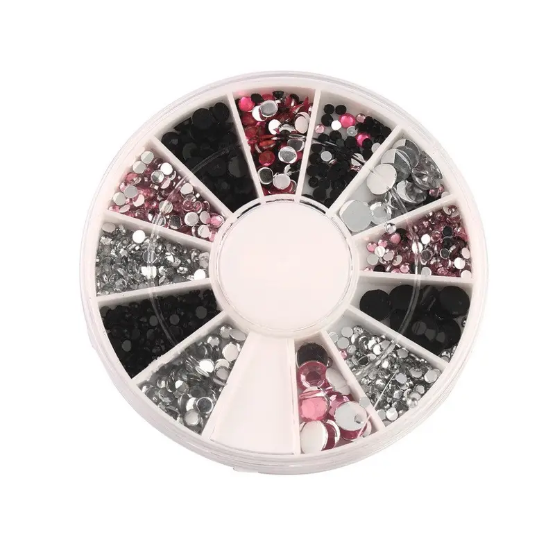 Colorful Nail Art Rhinestones Acrylic Nail Decoration 4 Sizes For Uv Gel Iphone And Laptop Diy 2