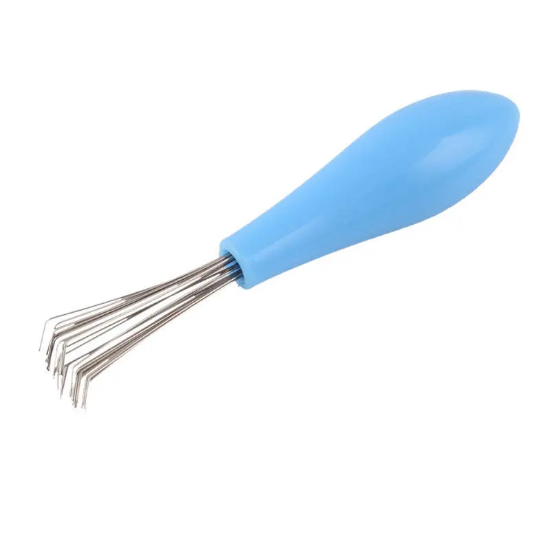 Comb Hair Brush Cleaner Cleaning Remover Embedded Plastic Handle Tool Cleaning Random Color 21126 1