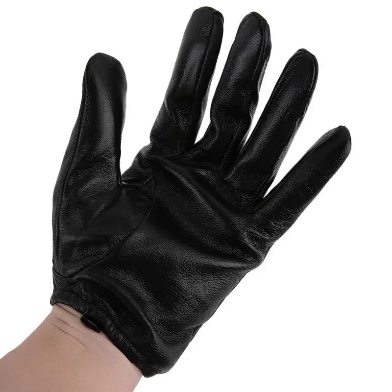 Combat Securitymobile Phone Full Touch Screen Anti Slash Suede Thicken Leather Gloves Black Flame Fire 1